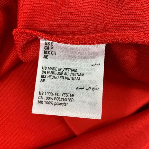 Club Room Mens Performance Stripe Short Sleeve Polo Shirt Red S - Picture 5 of 5